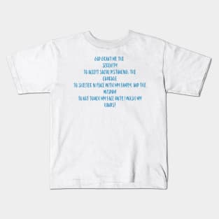 Serenity Prayer for Coronavirus outbreak Kids T-Shirt